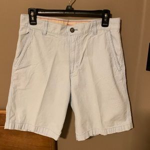 Izod Mens Seersucker Flat Front Shorts